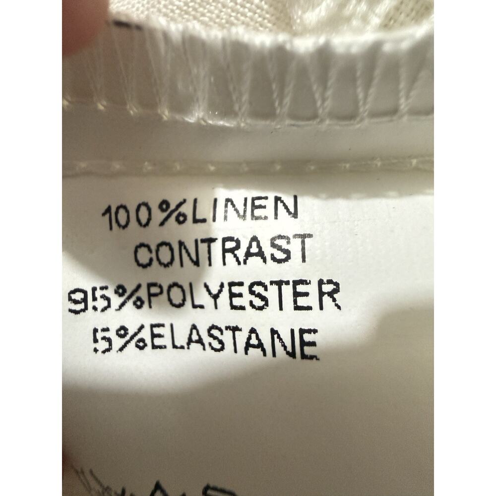 NWT Chesca Women’s White Sleeveless Scoop Neck Top Size 3 Resort Coastal Beach - Picture 7 of 10